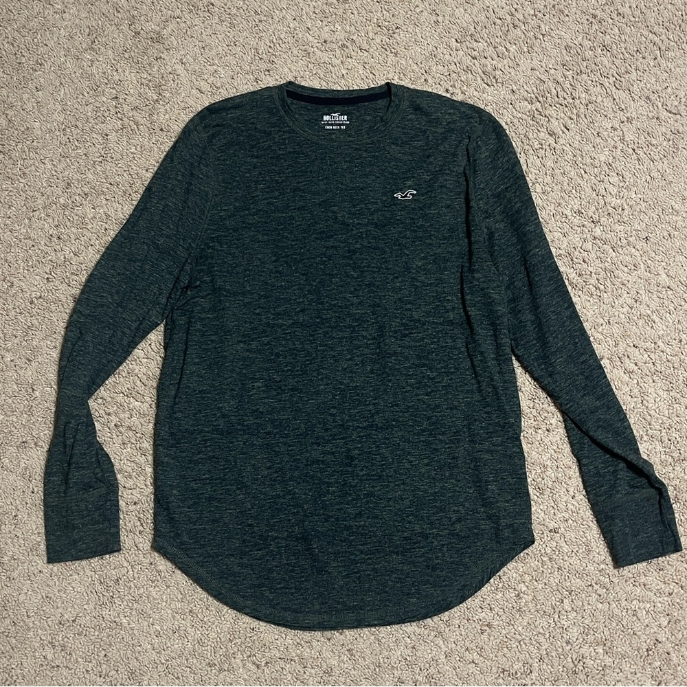 Hollister Dark Green Long Sleeve Shirt